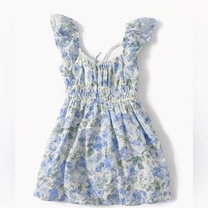 Hollister Blue and White Floral Dress